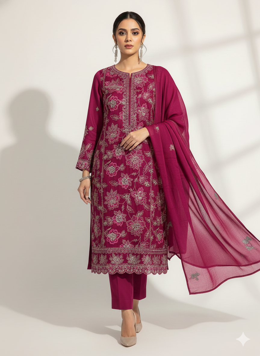 bareeza  3pc stich unstich both avaliable