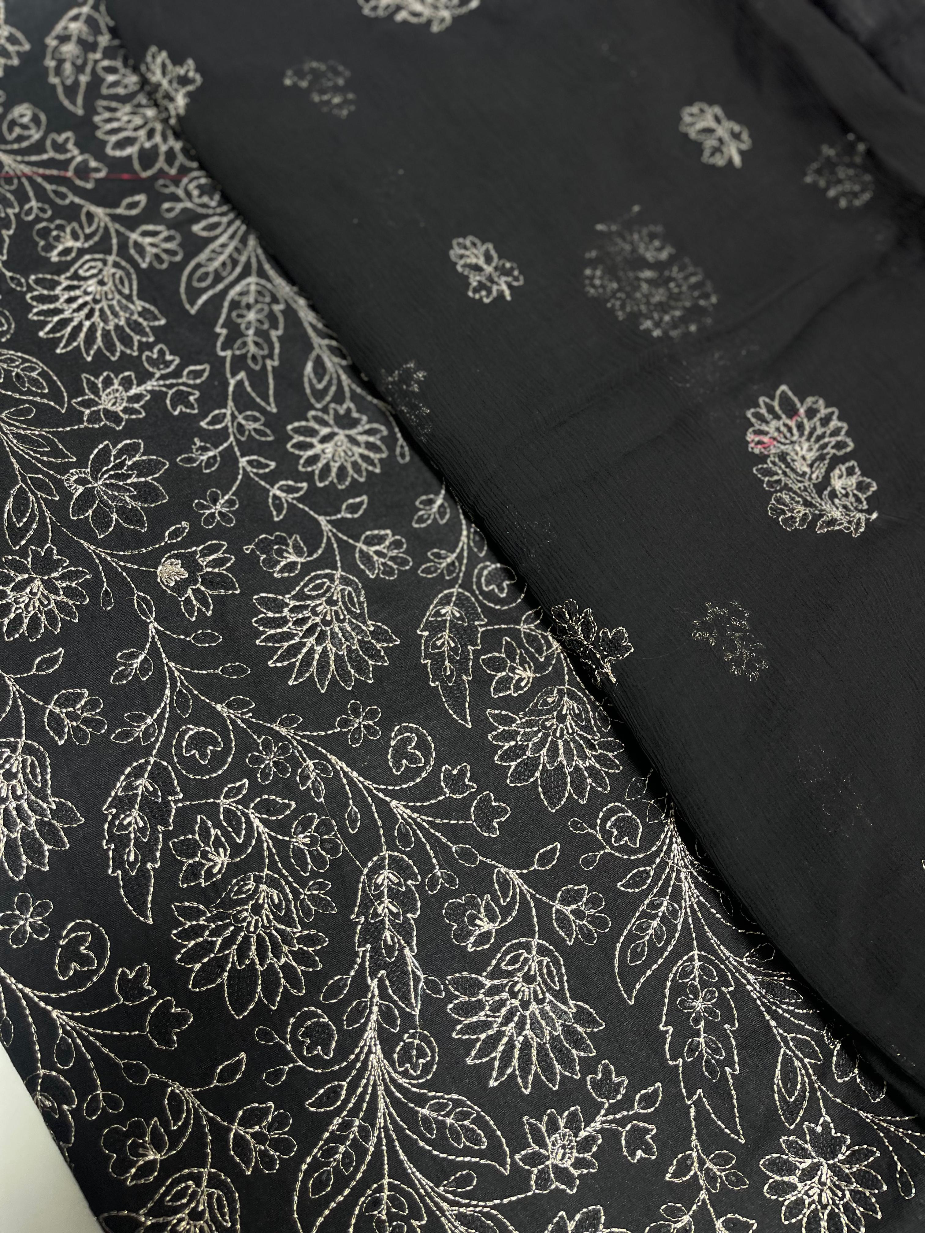 bareeza embroidery 3pc